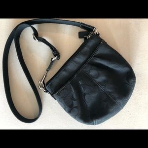 Black Coach crossbody purse